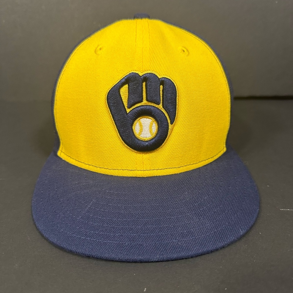 Milwaukee Brewers New Era 59Fifty Baseball Hat Size 7 1/4